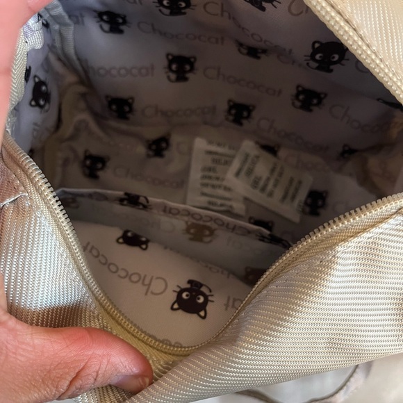 Chococat Sanrio Cream and Black Crossbody Bag - Picture 3 of 7